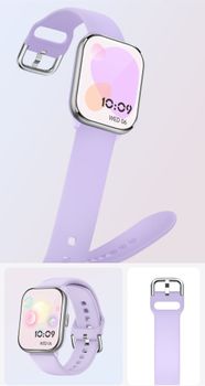 Smartwatch Hagen HB44 – fioletowy, silikonowy, dotykowy, zdrowie i sport, IP67 (1).jpg